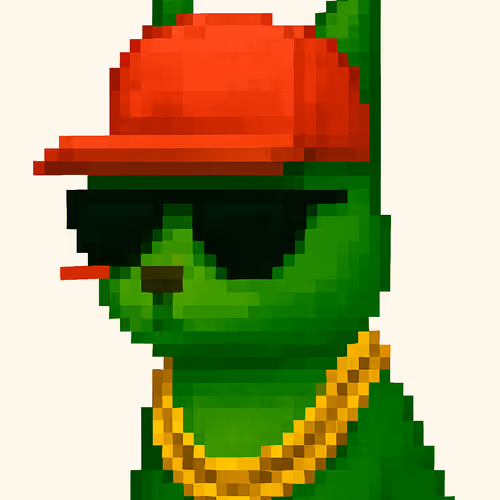 Cool Squirrel Cap Pixel Art #4