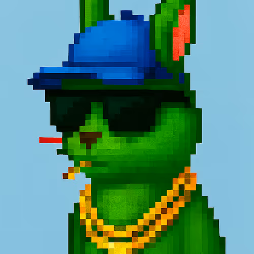 Cool Squirrel Cap Pixel Art #6