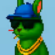 Cool Squirrel Cap Pixel Art #6