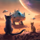 Cosmic Adventures with the Space Cats