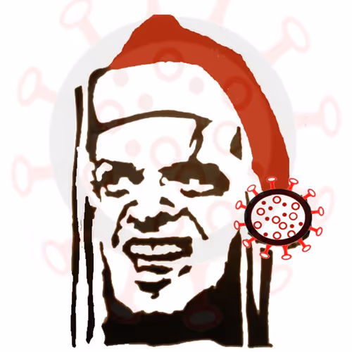 Ironic iconic Covid Christmas stencils