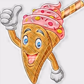 Crazy Ice Cream Faces