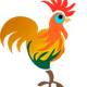 Crazy rooster