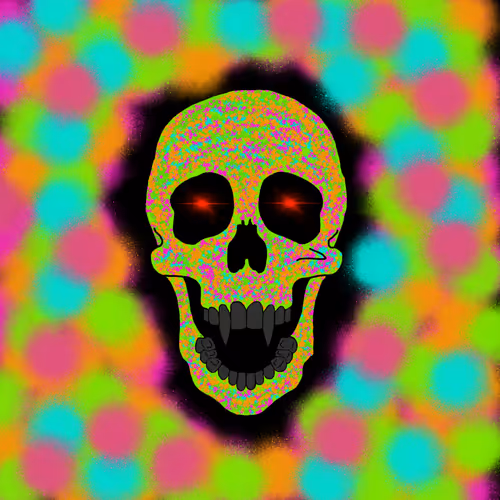crazy skulls by andy