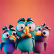 Crazy bored birds