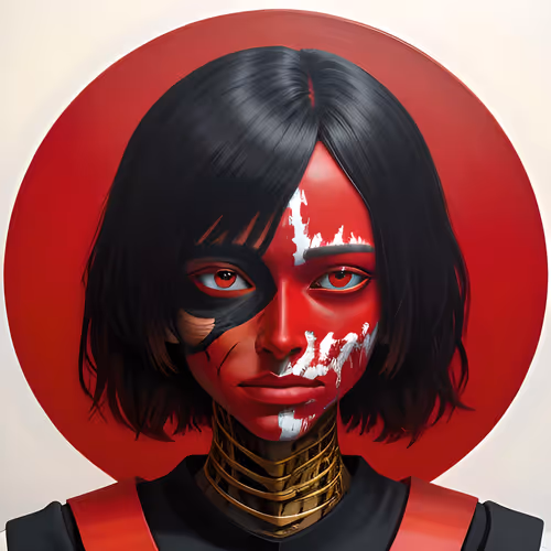 Crimson Horizon: A Futuristic Tapestry