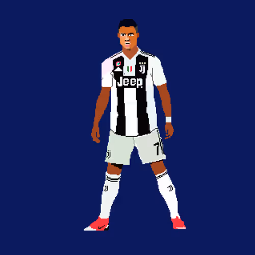 Cristiano Ronaldo Pixel Art Collectible - old