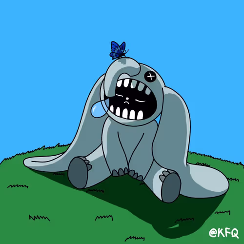 Crying elephent - old