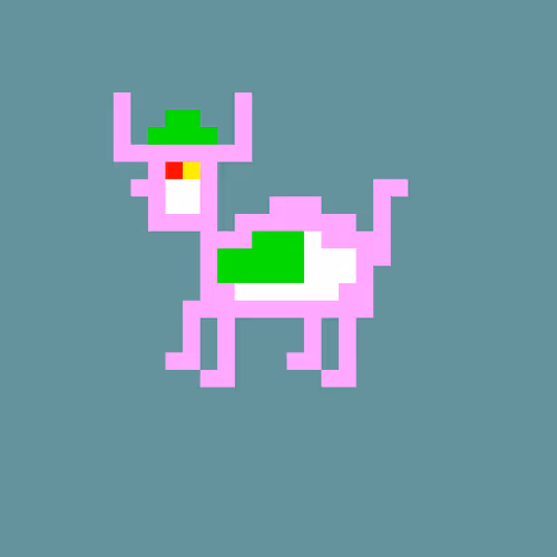 Crypto Bullz Pink with Green Hat