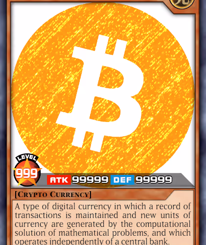 Crypto Currency Trading Cards