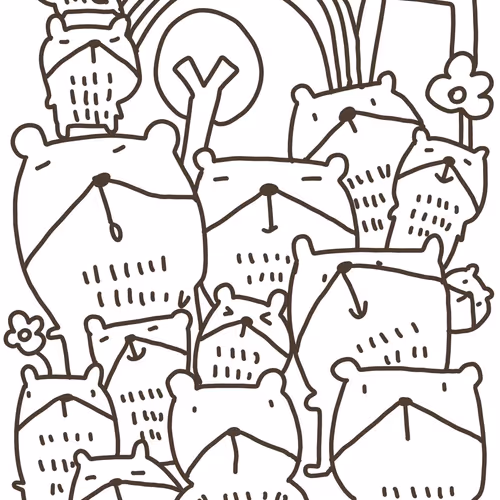 Crypto NFT Doodle Bear drawing