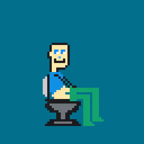 Crypto Punk in Toilet +18 xD