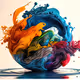 Color explosion art