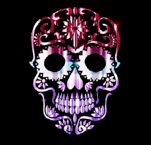 Crypto Sugar Skullz Rainbow - old
