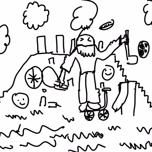 Crypto Top Rank Kid Art by Santa Primo (8 yrs old boy) kid drawing