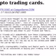 cryptographic trading cards