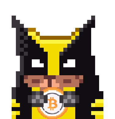 Cryptohamsters Wolverine #1.1.169 Membungkus Bitcoin edisi emas #LE #Superheroes