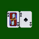 Cryptopunk Texas Hold'em Pixel Voxel Poker Card (poly)