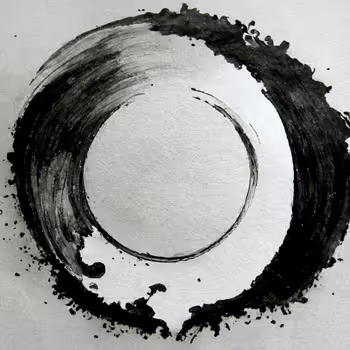 Crypto Sumi-e (India-ink drawing)