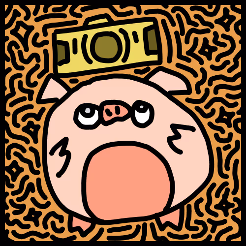 Curious pig - old