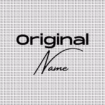 Custom Name Art