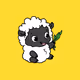 Cute and happy sheep
