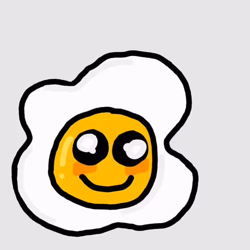 cute fried egg
