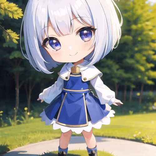 Chibi girl characters SHIRO