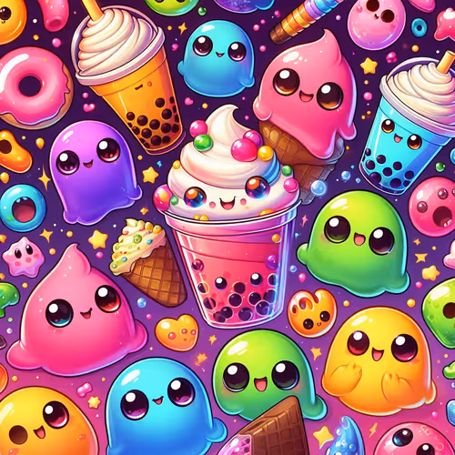 cute little slimes