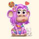cute monkey make up