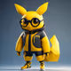 Cute stylish pikachu