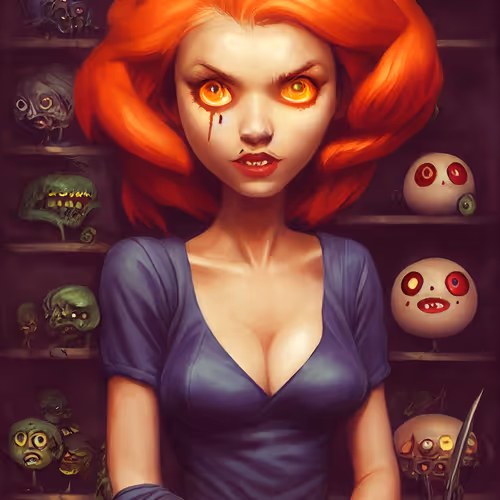 cute zombie girl