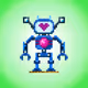 Cute Pixel Robot
