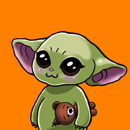 Cutie baby yoda