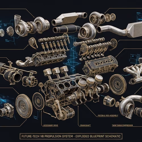 Cybernetic Artifacts #001: Twin-Turbo V8 Blueprint