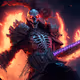 Cyberpunk Skeletons playing rock - old