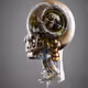 cyborg mechanical heads - old
