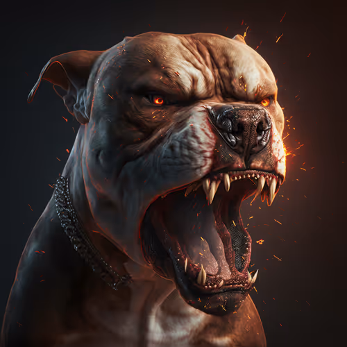 Cyborg Pit Bull NFT PFP Collection