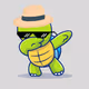 Dabbing Turtle