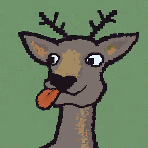 Deer testing the waters