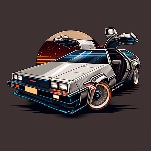 DeLorean inspired creations by WilbDigital