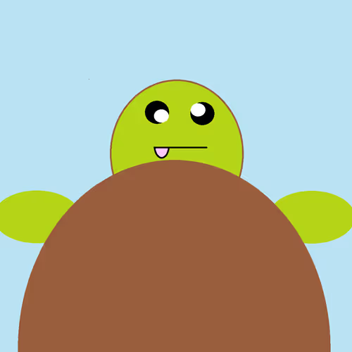 Derpy turtle