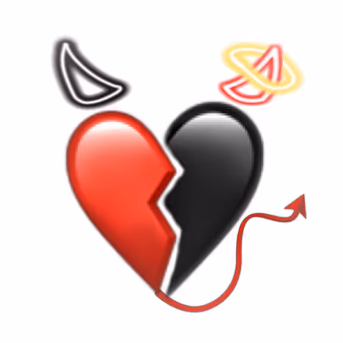 devil angel hearts