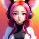 Digital Metaverse Anime Kid