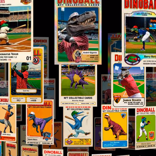 Dinoball Cards Series 1 - Dinosaur Baseball League