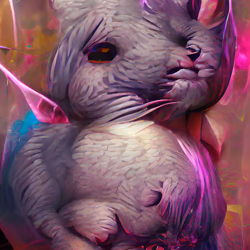 Distorted Chinchilla Paintings