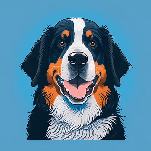 Dog avatar in cartoon style