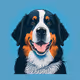 Dog avatar in cartoon style