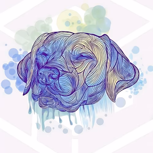 dog head stripes