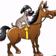 Dog Riding Horse
